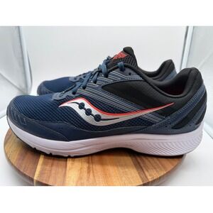 Saucony Cohesion 15 Men's Size 13 Wide Navy Blue Black Running Shoes 0204